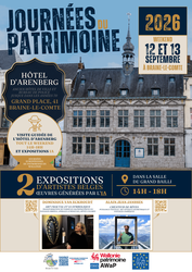 Journées du Patrimoine le week-end des 12 et 13 septembre 2026